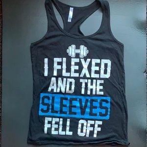 Black Workout Racerback Shirt (Size Large)